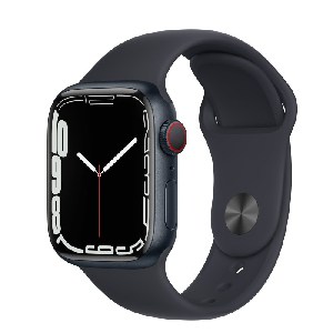 Apple Watch Series 7 (GPS + Cellular) 41mm Aluminium mit Sportarmband Mitternacht um 437 € statt 499 €