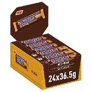 Snickers Creamy Peanut Butter 24 Doppelriegel (24 x 36,5g) um 7,68 € statt 13,14 €