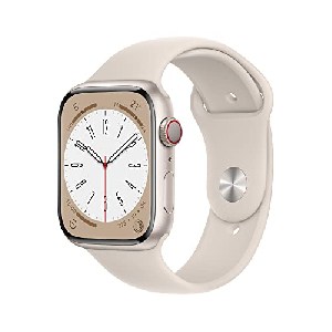 Apple Watch Series 8 (GPS + Cellular) Smartwatch 45mm Aluminium mit Sportarmband Polarstern (MNK73FD) um 478,99 € statt 606,17 €