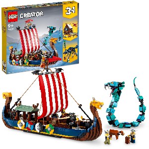 LEGO Creator 3in1 – Wikingerschiff mit Midgardschlange (31132) um 64,99 € statt 79,99 €