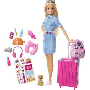 Mattel Barbie Reise Puppe und Zubehör (FWV25) um 15,22 € statt 25,90 €