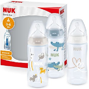 NUK First Choice Plus mit Temperature Control Trinkflaschen-Set, 3-tlg. um 14,11 € statt 18,98 €