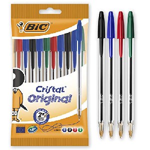 BIC Cristal Original medium Kugelschreiber, sortiert, 10er-Set um 1,60 € statt 2,76 €