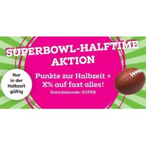 Mömax Super Bowl Aktion – Punkte zur Halbzeit = 38% auf fast alles