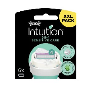 Wilkinson Sword Intuition Sensitive Care Rasierklingen für Damen Rasierer, 6 Stück um 13,24 € statt 19,99 €