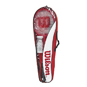 Wilson Tour Badmintonset (4 Schläger, 3 Federbällen, 1 Netz, 2 Teleskopstangen, Bodenbefestigungen und Tragetasche) um 32,27 € statt 51,31 €