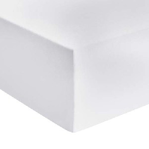 Amazon Basics – Premium-Spannbetttuch, Jersey, Weiß – 180 x 200 cm um 15,13 € statt 24,84 €