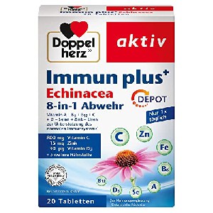 Doppelherz aktiv Immun plus+ Echinacea Tabletten, 20 Stück um 1,87 € statt 3,91 €