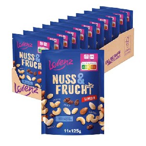 Lorenz Snack World Nuss & Frucht gesalzen 125g um 10,27 € statt 17,30 €