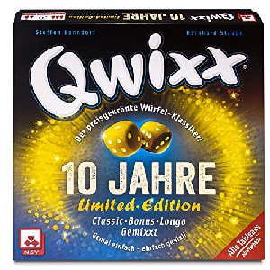Qwixx “10 Jahre Jubiläumsedition” Würfelspiel um 25,20 € statt 36,94 €