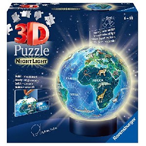 Ravensburger “Nachtlicht Erde bei Nacht” 3D Puzzle (Nachttischlampe mit Klatsch-Mechanismus) um 17,74 € statt 26,98 €