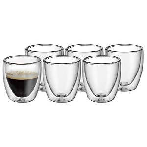 WMF Kult doppelwandige Espressotassen Set, 6 Stück um 26,21 € statt 40,38 €