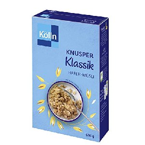 6x Kölln Müsli Knusper Klassik 600g um 12,70 € statt 22,74 €