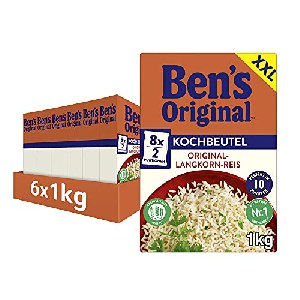 6x Ben’s Original Original-Langkorn-Reis, 10 Minuten Kochbeutel 1kg um 18,46 € statt 28,74 €