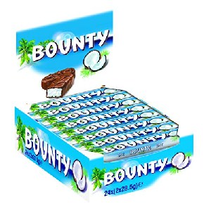 24x Bounty Vollmilch 57g um 12,01 € statt 16,48 €