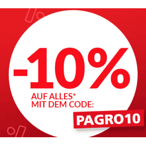 Pagro Onlineshop Gutschein – 10% Rabatt (ohne MBW)