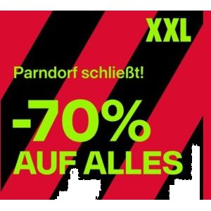 XXL Sports Parndorf – 70% Rabatt auf ALLES wegen Schließung