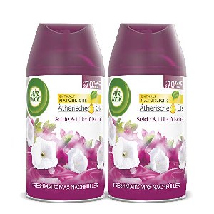 2x Air Wick Freshmatic Max Raumspray “Seide & Lilienfrische” Nachfüller 250ml um 4,79 € statt 6,56 €