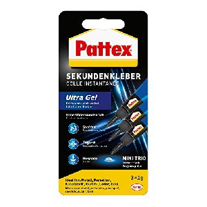 3x Pattex PSMG3 Ultra Gel Flüssig Mini Trio Sekundenkleber 1g um 2,97 € statt 3,49 €