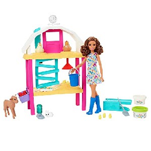 Barbie HGY88 – Hühnerhof Spielset mit Puppe um 21,50 € statt 44,90 €