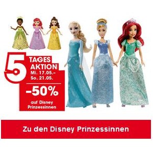 Libro – 50% Rabatt auf Disney Prinzessinenn Puppen + 10% Extra-Rabatt