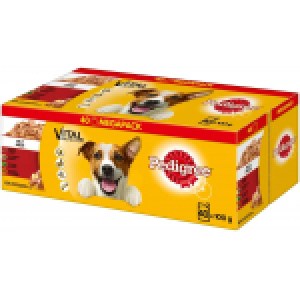 40x Pedigree Vital Hundenassfutter 100g um 9,96 € statt 14,99 €