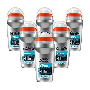6x L’Oréal Men Expert Fresh Extreme 48h Deodorant Roll-On 50ml um 9,25 € statt 16,99 €