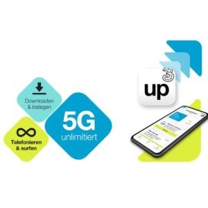 Drei – 3Up unlimitierter 5G e-Sim Tarif 3 Monate GRATIS testen (59,70 € sparen)