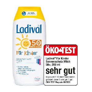 Ladival Kinder Sonnenmilch LSF 50+, wasserfest 200ml um 11,79 € statt 17,95 €