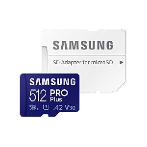 Samsung PRO Plus R160/W120 microSDXC 512GB Kit um 32,26 € statt 50,80 €
