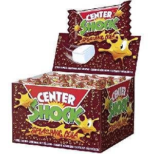 Center Shock Splashing Cola, Box mit 100 Kaugummis, extra-sauer mit Cola-Geschmack um 4,10 € statt 6,77 €