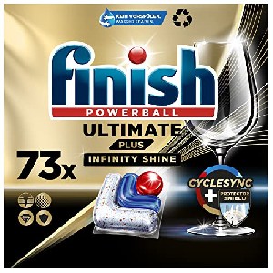 Finish Ultimate Plus Infinity Shine Spülmaschinentabs – 73 Caps um 12,20 € statt 18,94 €