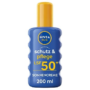 Nivea Sun Pflegendes Sun-Spray Sonnenmilch LSF50, 200ml um 7,62 € statt 14,36 €