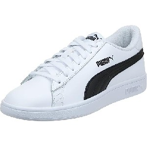 Puma Unisex Smash V2 L Sneaker weiß/schwarz um 22,08 € statt 34,69 €