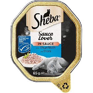 Sheba Sauce Lover – Feine Thunfischhäppchen 22x 85g um 10,51 € statt 19,58 €