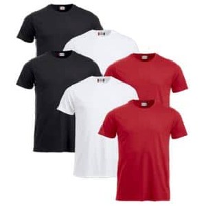 6x Clique “Basic-T” Shirt (versch. Farben) um 26,96 € statt 36 €