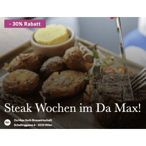 Huth Da Max – 3 Gang Steak Dinner Menü um 39,80 € statt 56,80 €