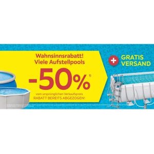 Möbelix – Pools & SUPs zu Spitzenpreisen + gratis Versand + 10€ Extra-Rabatt