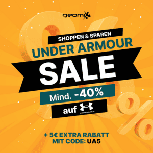 Under Armour Sale mit mindestens 40% Rabatt + 5 € Extra-Rabatt!