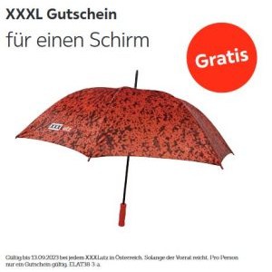 XXXLutz – GRATIS Schirm (nur Abholung)
