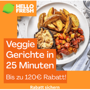 HelloFresh Bestandskunden – bis zu 122 € Rabatt aufgeteilt auf die ersten 4 Boxen