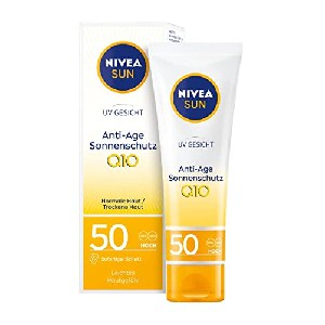Nivea Sun UV Q10 Gesicht Anti-Age & Anti-Pigment-Flecken Sonnencreme LSF50, 50ml um 6,66 € statt 13,75 €