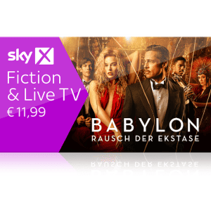 Sky X Fiction um 11,99 € statt 19,99 € pro Monat – monatlich kündbar – 12 Monate Preisagarantie!