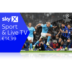 Sky X Sport um 14,99 € statt 24,99 € pro Monat – monatlich kündbar – 12 Monate Preisagarantie!