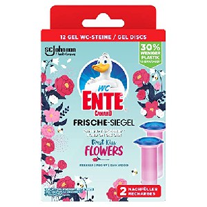 2x WC-Ente Frische-Siegel “First Kiss Flowers Duft” Nachfüller 36ml um 2,75 € statt 3,70 €