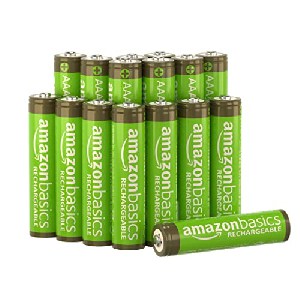 Amazon Basics AAA-Batterien, 800 mAh, wiederaufladbar, 16 Stück um 9,92 € statt 14,89 €