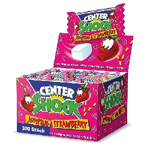 Center Shock Jumping Strawberry Box mit 100 Kaugummis 400g um 4,10 € statt 5,35 €
