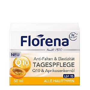 Florena Q10 & Aprikosenkernöl Tagespflege LSF15 50ml um 3,01 € statt 4,63 €