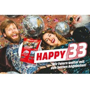 Media Markt 33-Jahre-Flyer + gratis Paketversand ab 49 € (Sammeldeal)
