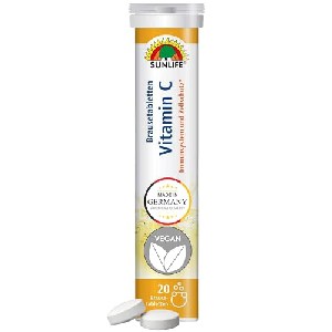 Sunlife “Vitamin C” Brausetabletten, 20 Stück um 0,70 € statt 1,14 €